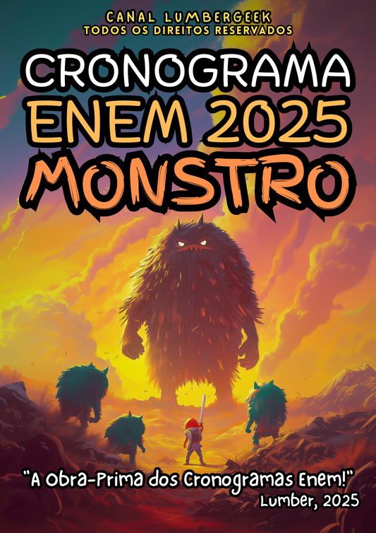 Cronograma ENEM Monstro 2025 (digital)